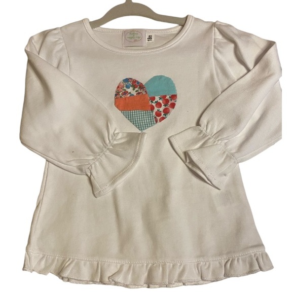 ☀️3/$15 Alice Kathleen Appliquéd 2-pc outfit Ruffles BOUTIQUE 18 mths - Picture 2 of 10